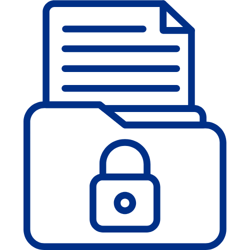 locked file icon.